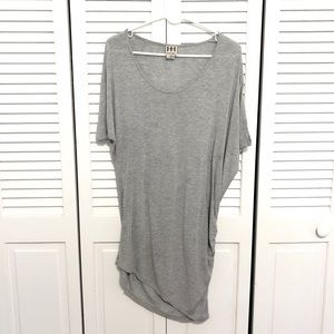 Haute Hippie Gray Asymmetrical Stretchy Dress